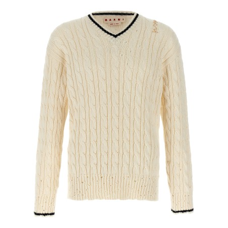 'V' neckline sweater