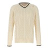 'V' neckline sweater