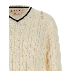 'V' neckline sweater