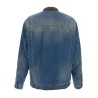 Bimaterial bomber jacket