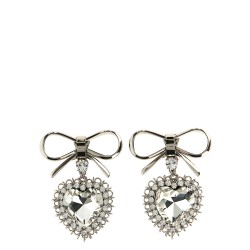 Metal bow earrings