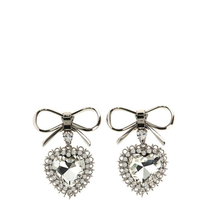 Metal bow earrings
