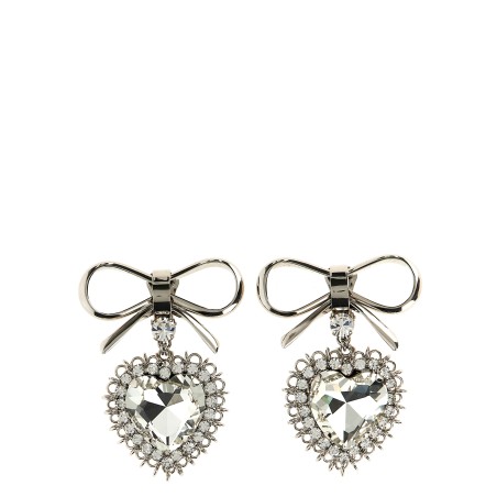 Metal bow earrings