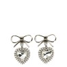 Metal bow earrings