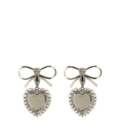 Metal bow earrings