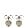 Metal bow earrings