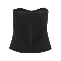 'Black Crepe Bandeau' top