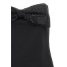 'Black Crepe Bandeau' top