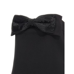 'Black Crepe Bandeau' top