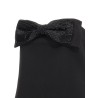 'Black Crepe Bandeau' top