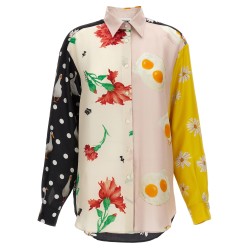 Patchwork print shirt