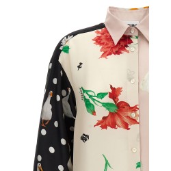 Patchwork print shirt