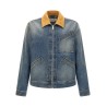Suede denim jacket