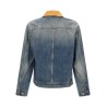 Suede denim jacket