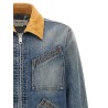 Suede denim jacket