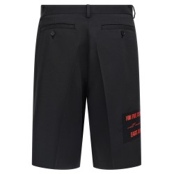 Patch Bermuda shorts