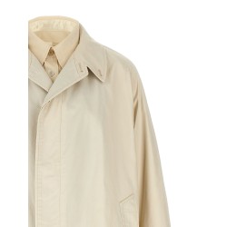 Layered trench coat