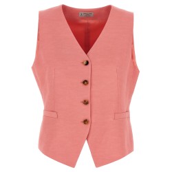 Linen viscose vest