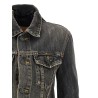 'Lace Up' denim jacket