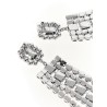 'Multi Crystal Droplet' earrings