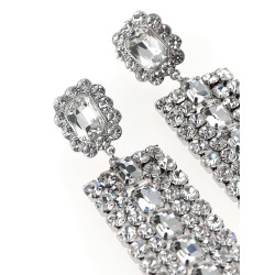 'Multi Crystal Droplet' earrings