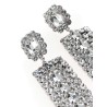 'Multi Crystal Droplet' earrings
