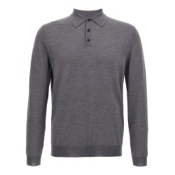 Virgin wool polo shirt