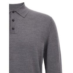 Virgin wool polo shirt