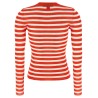 Striped viscose cardigan