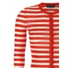 Striped viscose cardigan