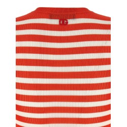 Striped viscose cardigan