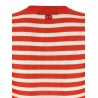 Striped viscose cardigan