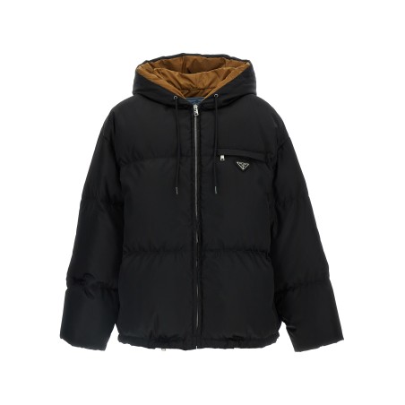 Re-Nylon maxi down jacket