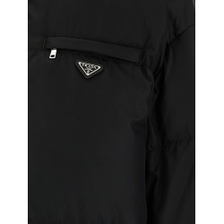 Re-Nylon maxi down jacket