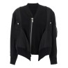 Nylon insert cardigan