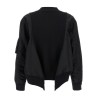 Nylon insert cardigan