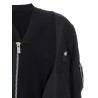 Nylon insert cardigan