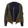 Nylon insert cardigan