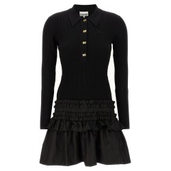 'Melange Rib Knit Mini' dress