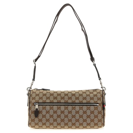 Small GG cylindrical shoulder strap