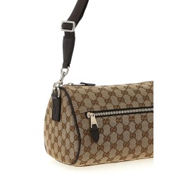 Small GG cylindrical shoulder strap