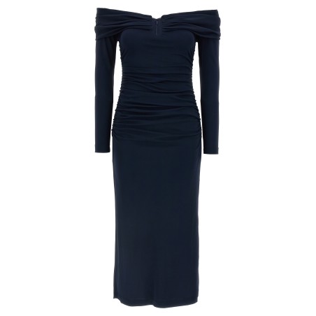 'Off-Shoulder 3/4 SLV Ruched Midi' dress