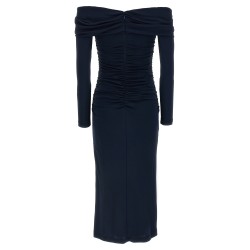 'Off-Shoulder 3/4 SLV Ruched Midi' dress