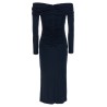 'Off-Shoulder 3/4 SLV Ruched Midi' dress