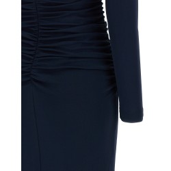'Off-Shoulder 3/4 SLV Ruched Midi' dress