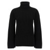 Ribbed wool turtleneck sweater