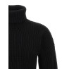 Ribbed wool turtleneck sweater
