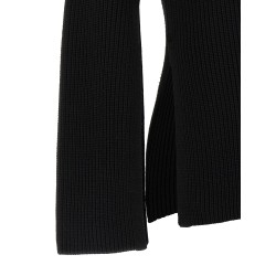 Ribbed wool turtleneck sweater