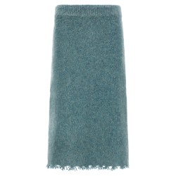 Wool knit skirt