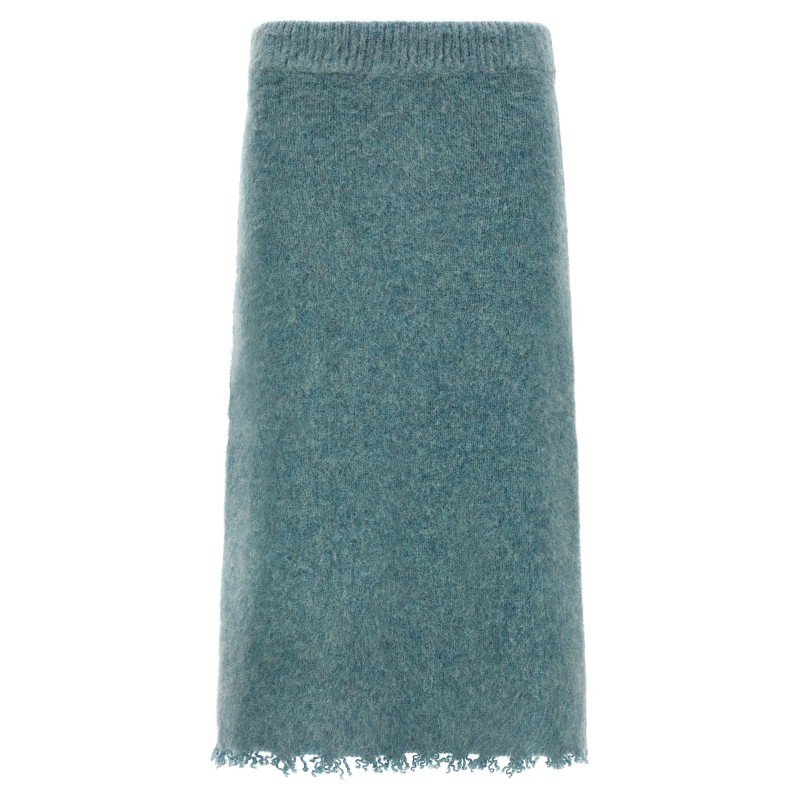 Wool knit skirt